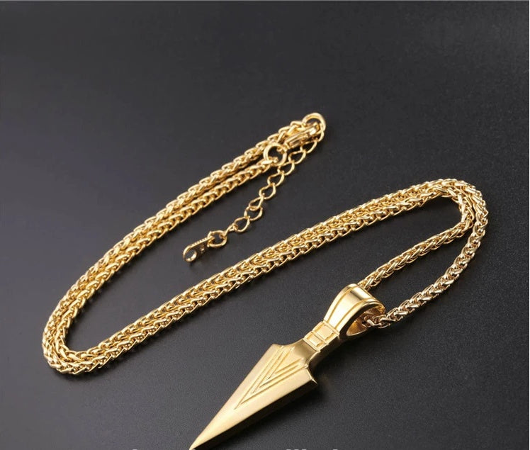 Striking Spear Necklace: Elevate Your Look with Bold Elegance - Xerxes Elite